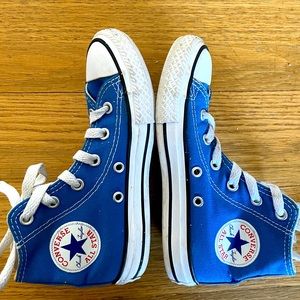 Authentic Converse Chuck Taylors hi tops - blue - little kid/toddler 12.5